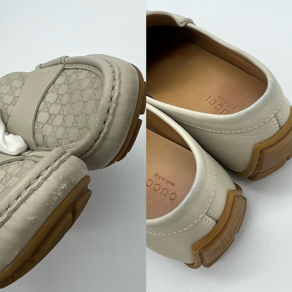 Authentic Gucci Guccissima ivory loafers - Picture 12 of 15